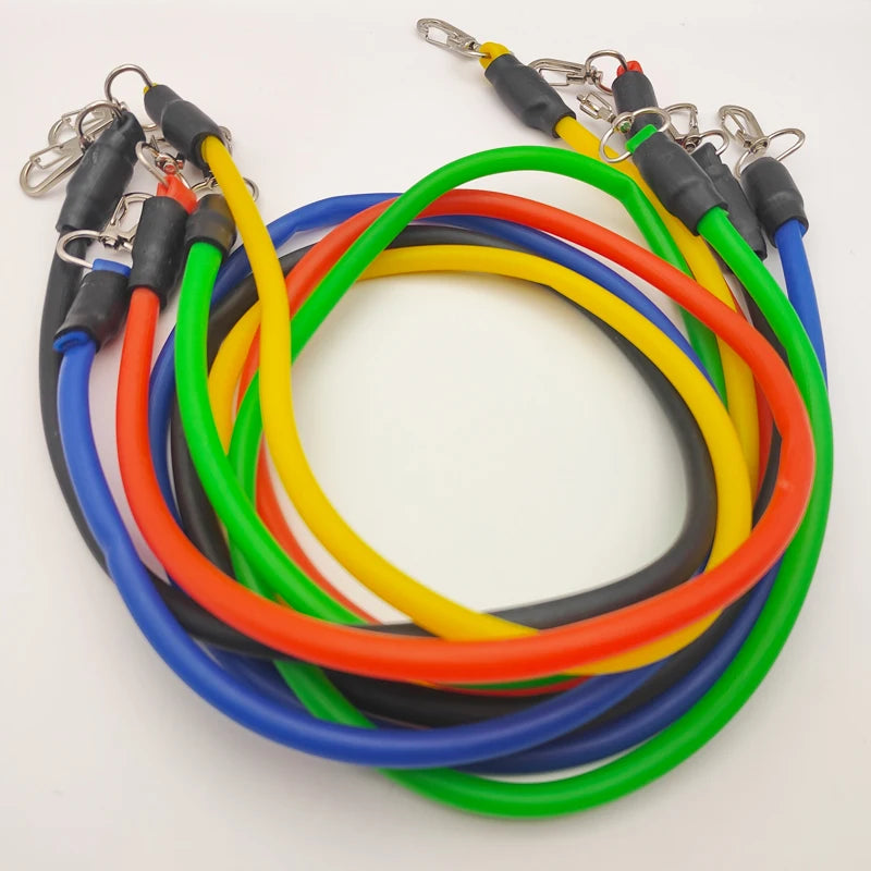 Complete 11-Piece Resistance Bands Set - 100LB Home Gym Strength Training Kit - Sport Slam