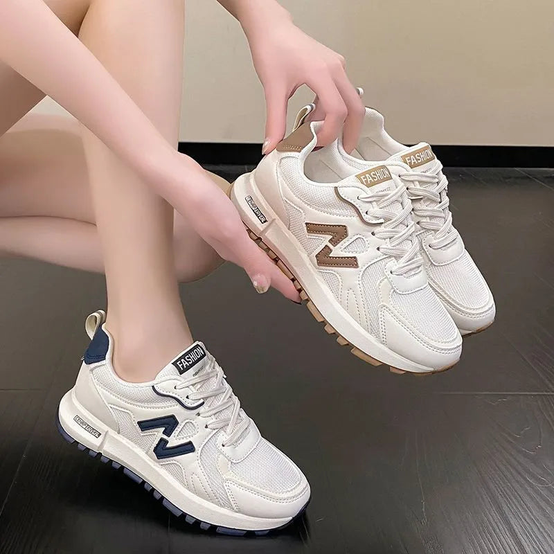 Sports Shoes for Women 2024 Spring New Super Hot Versatile Anti slip Casual Women's Shoes Soft Sole Running Little White Shoes - Sport Slam
