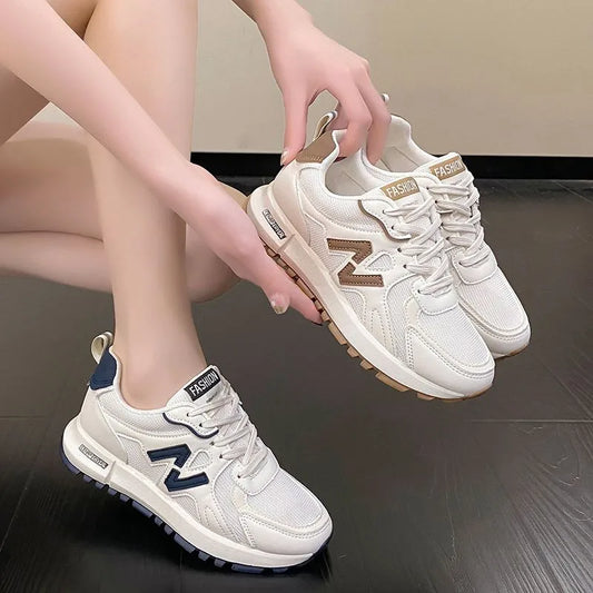 Sports Shoes for Women 2024 Spring New Super Hot Versatile Anti slip Casual Women's Shoes Soft Sole Running Little White Shoes - Sport Slam