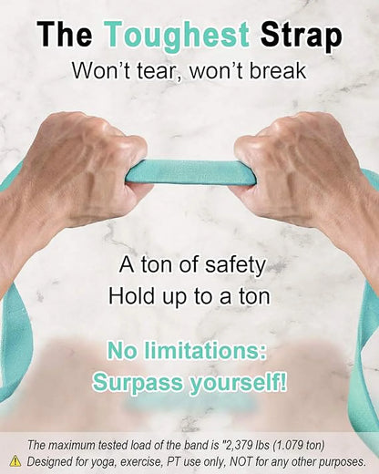 Yoga Mat Holder (Mat Not Incl.), Adjustable Yoga Mat Carrier, Turquoise