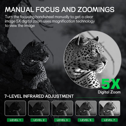4K Infrared Night Vision Goggles for Adults - Rechargeable Binoculars with Anti-Shake Motion Detection for Ultimate Camping Adventures